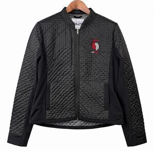Touch Alyssa Milano Portland Trail Blazers NBA Quilted Jacket Women XL Black